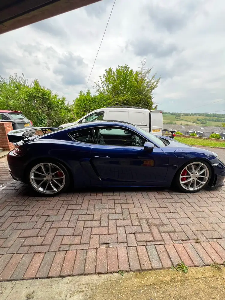 Porsche 718 Cayman with corrected, high-gloss paintwork
